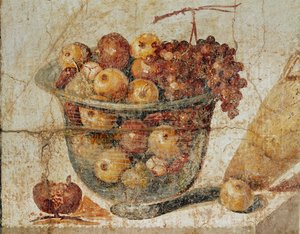 Skleněná mísa s ovocem od Erich Lessing