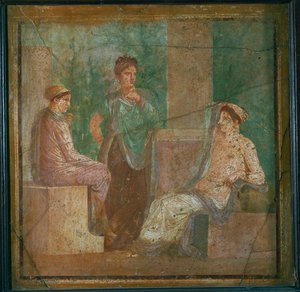 Nymfa se radí s věštkyní od Erich Lessing