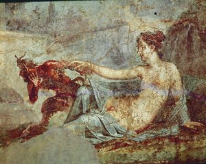 Pan prchá před hermafroditem