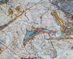 Příď lodi a delfín od Erich Lessing