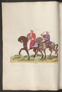 Turecký svatební obřad: hudebníci s bicími nástroji na koních od Erich Lessing