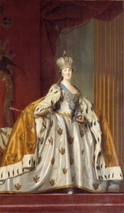 Portrét císařovny Kateřiny II 1729-1796 v jejím korunovačním rouchu, 1766. od Erichsen