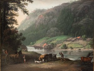 Tistedalen poblíž Frederikshaldu v Norsku od Erik Pauelsen