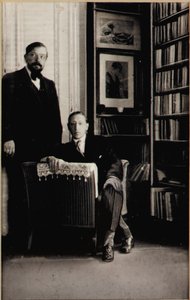 Portrét Igora Stravinského a Clauda Debussyho v době Diaghilevových baletů "Jeux" a "Svěcení jara", Paříž, 1912-13