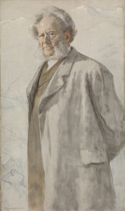 Portrét Henrika Ibsena 1828-1906, 1895. od Erik Theodor Werenskiold