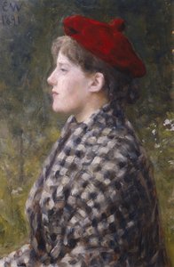 Sophie Werenskioldová od Erik Theodor Werenskiold