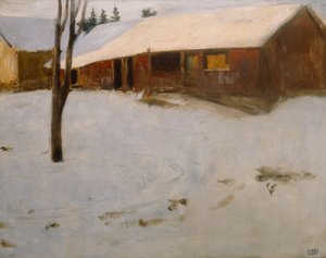 Zima od Erik Theodor Werenskiold