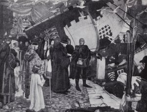 Anglický cestovatel italského původu John Cabot, který objevil pobřeží Severní Ameriky od Ernest (after) Board