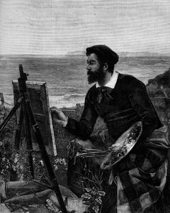 Portrét malíře Ulysse Boutina (1838-1883). Rytina podle obrazu Ernesta Dueze (1843-1896). V „The Illustrous World““ č. 1246 z 12. února