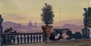Pohled na Florencii z okolních kopců, 1904 od Ernest Arthur Rowe