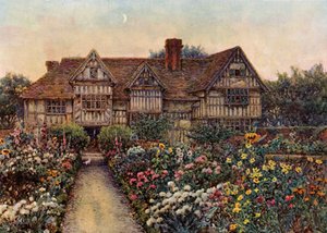 Rumwood Court, Langley, Kent (barevné lito) od Ernest Arthur Rowe