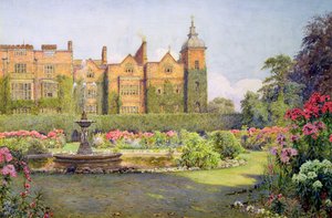 Západní fronta a zahrady Hatfield House, Herts