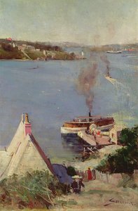Trajekt McMahons Point od Arthur Streeton
