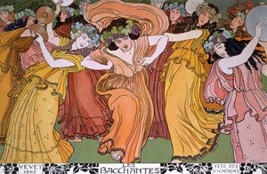 Hody vinařů ve Vevey ve Francii: Bacchantes
