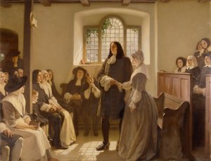 Manželství Williama Penna a Hannah Callowhillové v Domě přátel, The Friary, Bristol