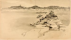 Fort Moultrie na místě staré pevnosti Sullivan od Ernest C. Peixotto