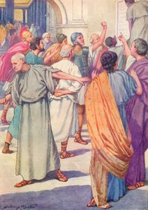 „Seznamy těch, kteří byli odsouzeni k záhubě, byly zavěšeny na fóru“, c1912 1912