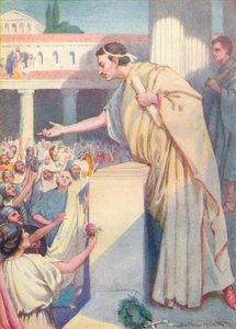 Následující ráno Cicero pronesl další projev proti Catilinovi, c1912 1912