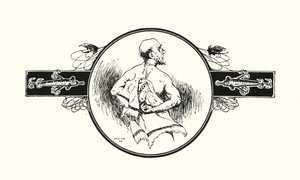 Rybář si suší záda (litografie) od Ernest Edward Briggs