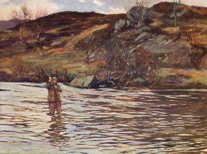 McNaughton z Luibu, na bazénu s dvojitým ohybem (barevná litografie)