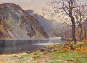 Průsmyk Brander (barevná litografie) od Ernest Edward Briggs
