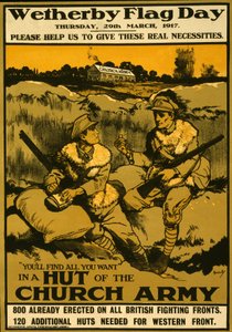 Plakát pro Wetherby Flag Day, čtvrtek 29. března 1917, pub. 1917