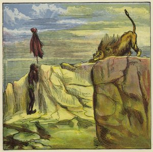 Lov na lva Ashanti od Ernest Henry Griset
