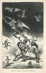 Ilustrace z knihy Vikram a upír od Richarda Francise Burtona od Ernest Henry Griset
