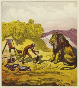 Setkání Johna Bolda se lvem od Ernest Henry Griset