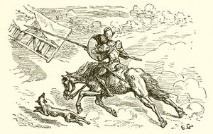 Rytíř a jeho nabíječ od Ernest Henry Griset
