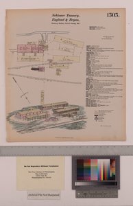 Schlosser Tannery, Anglie a Bryan Tannery Station, Maryland, Hexamer General Surveys, 1880