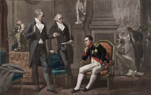 Napoleon, Goethe a Wieland (barevný hlubotisk)