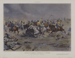 Bataille de Marengo – Charge du 12e Hussards (poplatek 12. husarů v bitvě u Marenga)