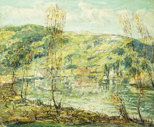 Jezerní odrazy od Ernest Lawson