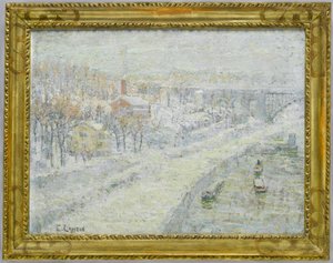 Zimní krajina - Washington Bridge, c.1907-10 od Ernest Lawson