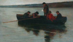 Pohřeb dítěte na Vysočině, 1896