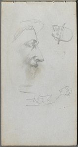 Náčrtník, strana 14: Obrázky od Ernest Meissonier