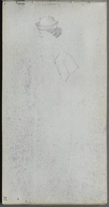 Náčrtník, strana 35: Studie hlavy. od Jean Louis Ernest Meissonier