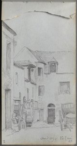 Skicák, strana 39: Uliční scéna od Ernest Meissonier