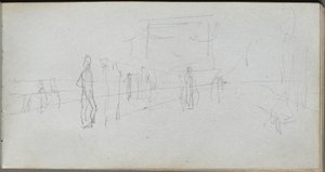 Skicák, strana 40: Perspektivní studie od Ernest Meissonier