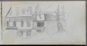 Sketchbook, strana 49: Architektonická studie od Ernest Meissonier