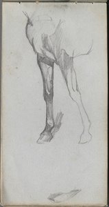 Náčrtník, strana 66: Studie koně od Ernest Meissonier