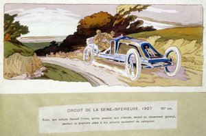 Circuit de la Seine-Inèrieure, Szisz vozem Renault Frères, byl první na tribuně, druhý v celkové klasifikaci, na 1. místo ztratil pouhých šest minut od vítěze od Ernest Montaut
