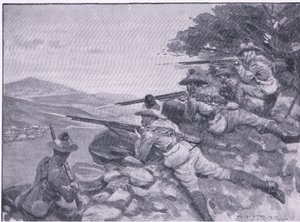 Dát jim šanci, z After Pretoria: The Guerilla War vydané Harmsworth Bros Limited, 1901 od Ernest Prater