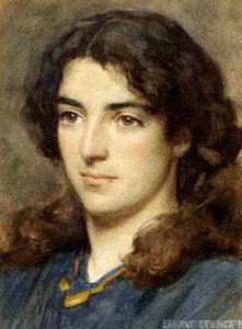 Head of a Girl, 1910 (wc na papíře)