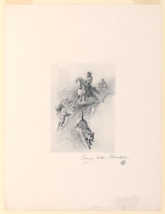 Koželužna se svými psy cválala kaňonem od Ernest Thompson Seton