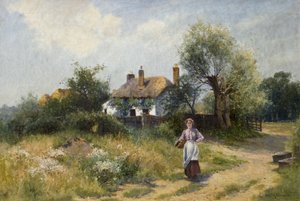 Krajina s chalupářkou, konec 19.-20. století