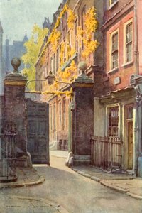 Amen Corner, Paternoster Row (barva lito) od Ernest William Haslehust