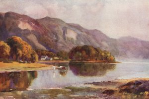 Derwentwater z Friars Crag (barevné lito) od Ernest William Haslehust