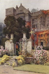 Síň fontán (barevná lito) od Ernest William Haslehust